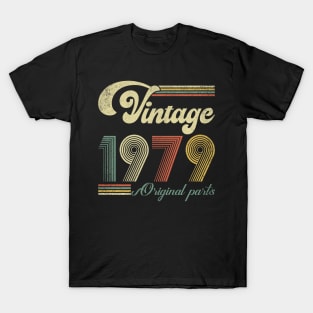 Retro Vintage 1979 45th Birthday Gift Men Women 45 Years Old T-Shirt